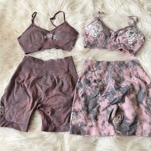 DarcSport Gym Set of 2 PINK/PURPLE🩷💜 Marble SIZE: SMALL🎀🛍️🎧